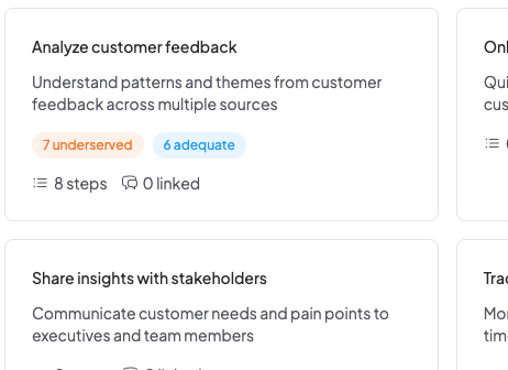 Trace themes back to customer needs
